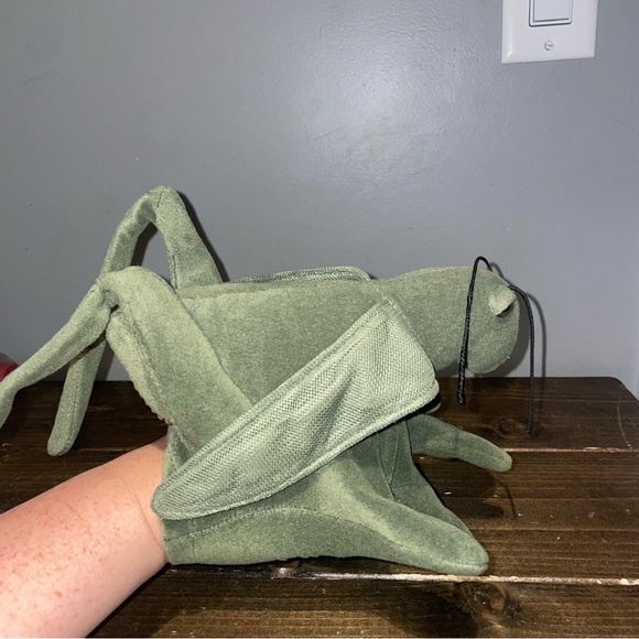 Vintage Folkmanis Grasshopper Puppet Folktails Glove Full Body Green 13" long - Picture 6 of 7